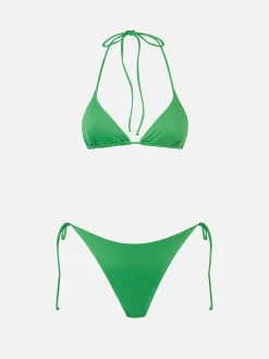 Grüner Triangel-Bikini für Damen