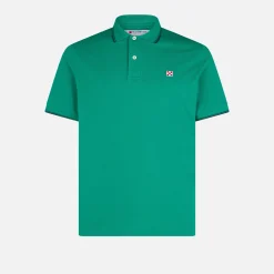 Grünes Piquet-Polo mit St. Barth-Logo