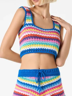 Handgefertigtes Häkeltop für Damen