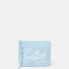 Hellblaue Frottee-Pochette Aline