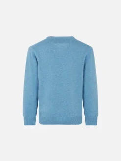 Hellblauer Après-Ski-Pullover für Jungen