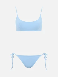Hellblauer Bralette-Bikini für Damen von Judy Naomi