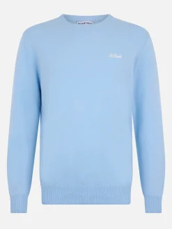 Hellblauer Pullover aus Lambswool für Herren von Regent