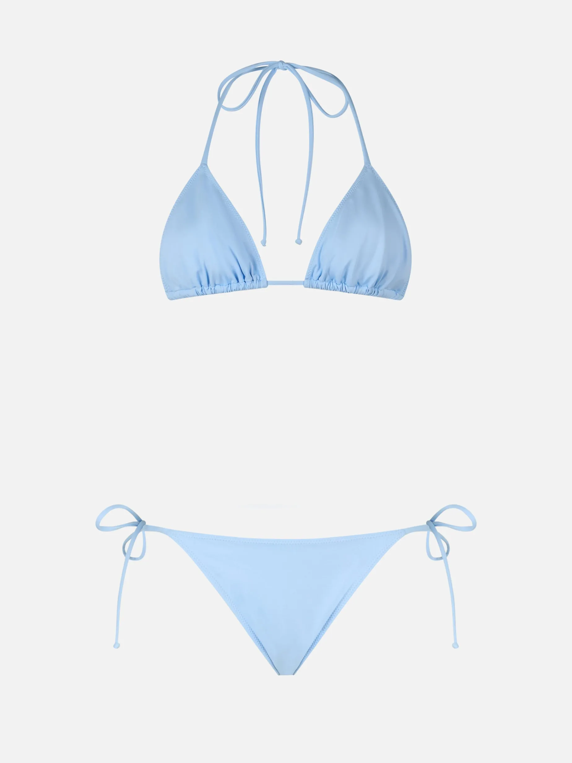 Hellblauer Triangel-Bikini für Damen Leah Marielle