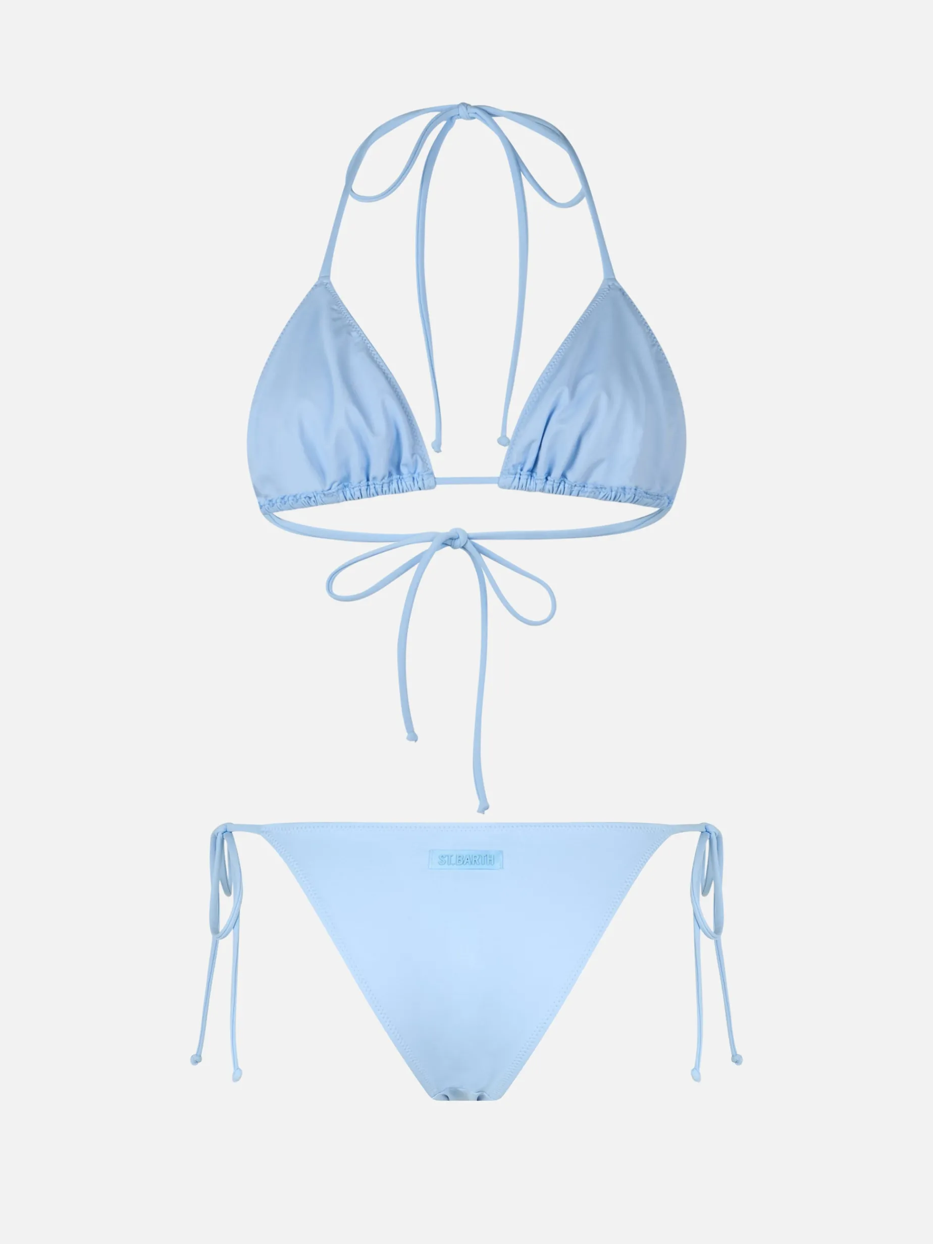 Hellblauer Triangel-Bikini für Damen Leah Marielle
