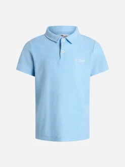 Hellblaues Frottee-Poloshirt für Jungen Jeremy Jr