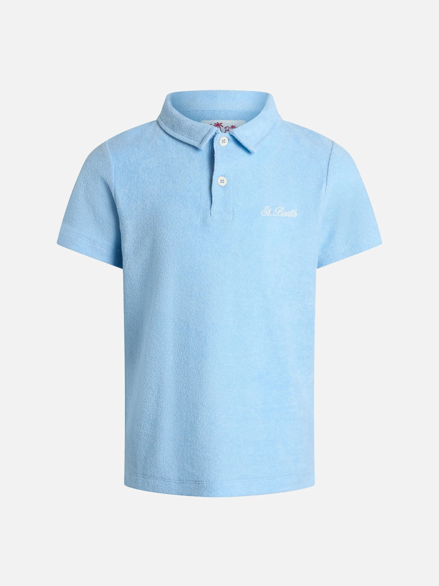 Hellblaues Frottee-Poloshirt für Jungen Jeremy Jr