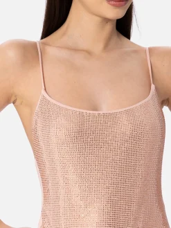 Heller Damen-Badeanzug Cecille mit Strasssteinen