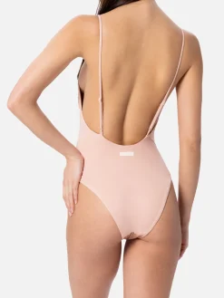 Heller Damen-Badeanzug Cecille mit Strasssteinen