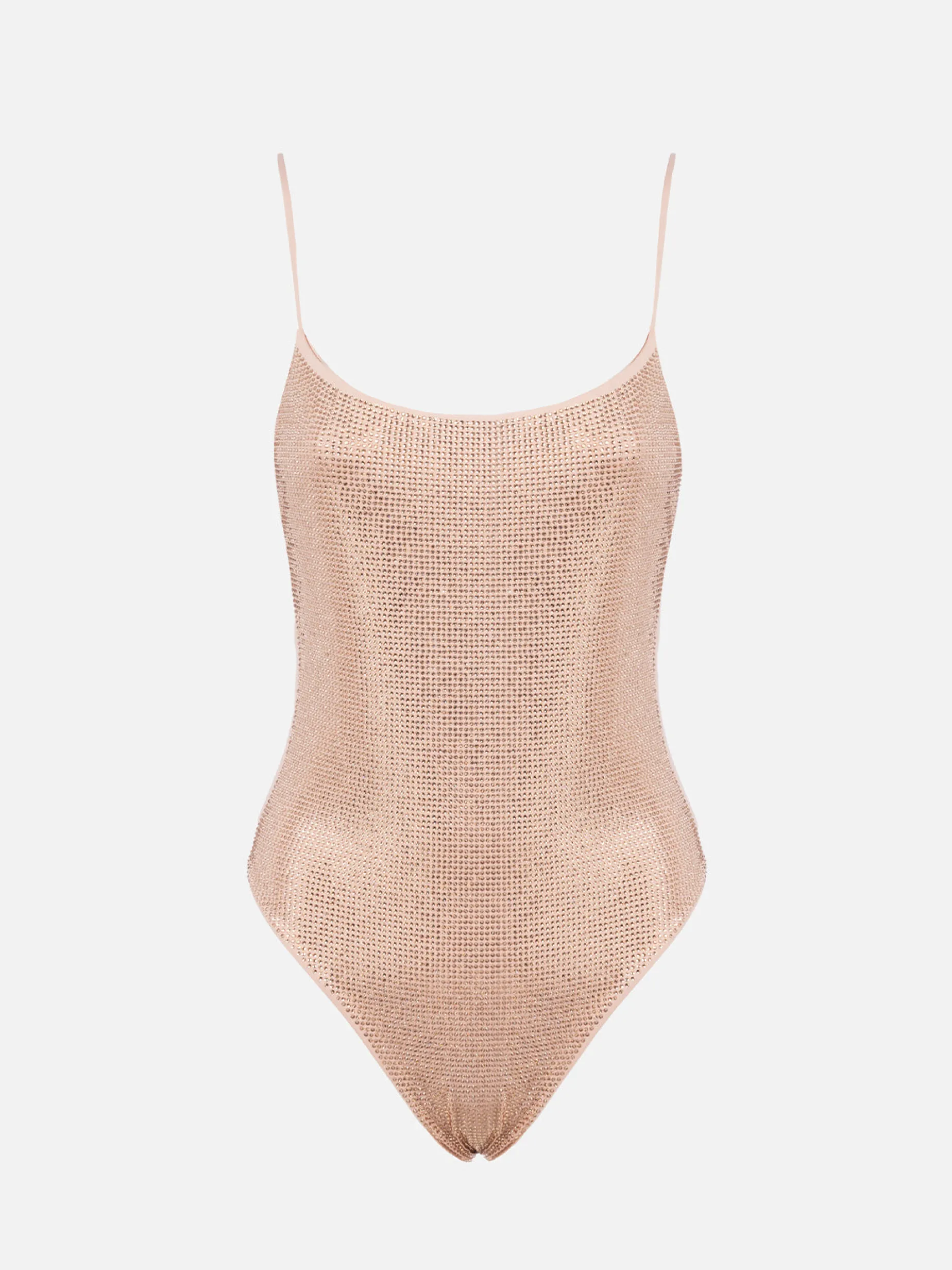 Heller Damen-Badeanzug Cecille mit Strasssteinen