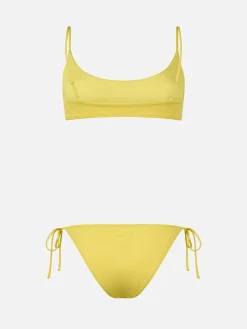 Hellgelber Bralette-Bikini für Damen von Judy Virgo