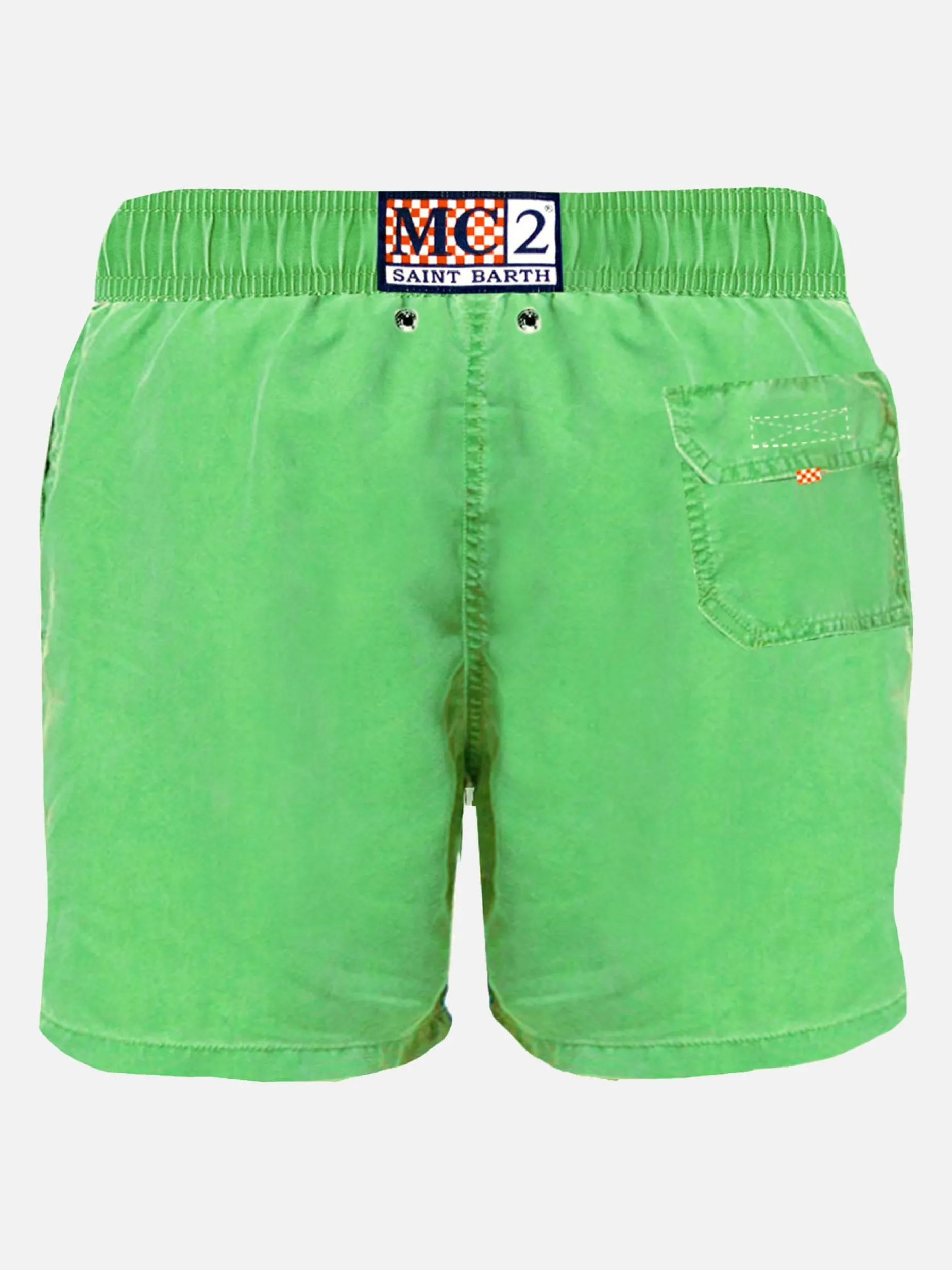Hellgrüne Delavè-Badeshorts für Herren