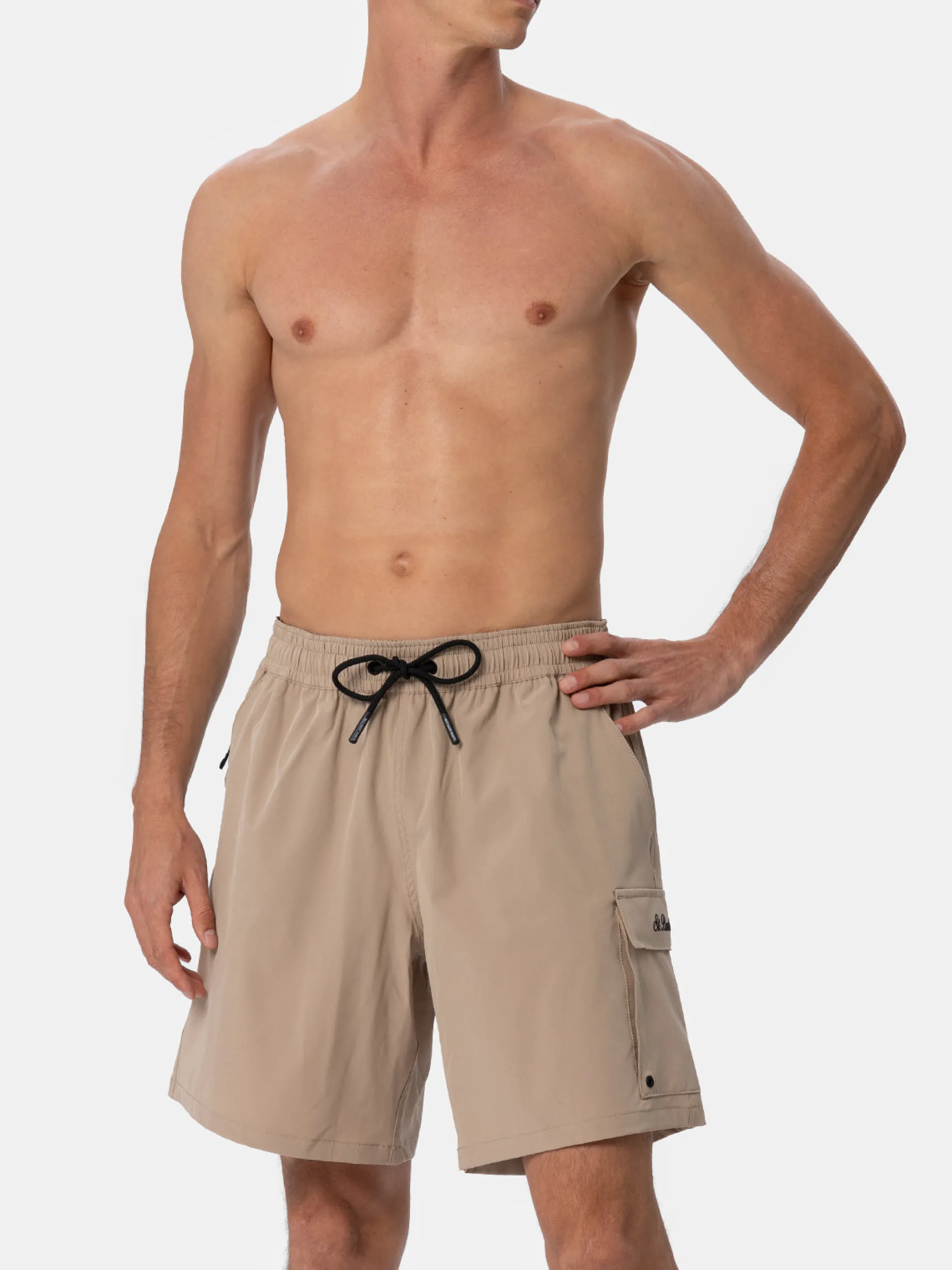 Herren beige Comfort Travel Badeshorts