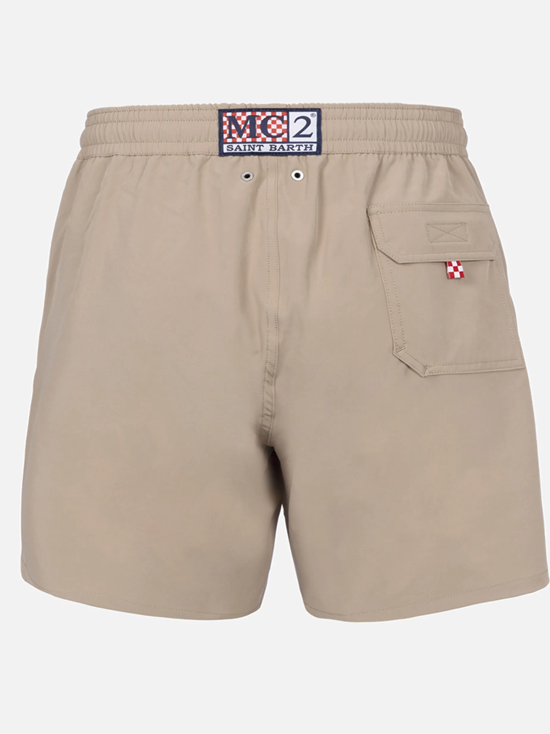 Herren beige Comfort-Badeshorts