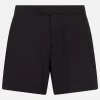 Herren kurze schwarze Badeshorts Master
