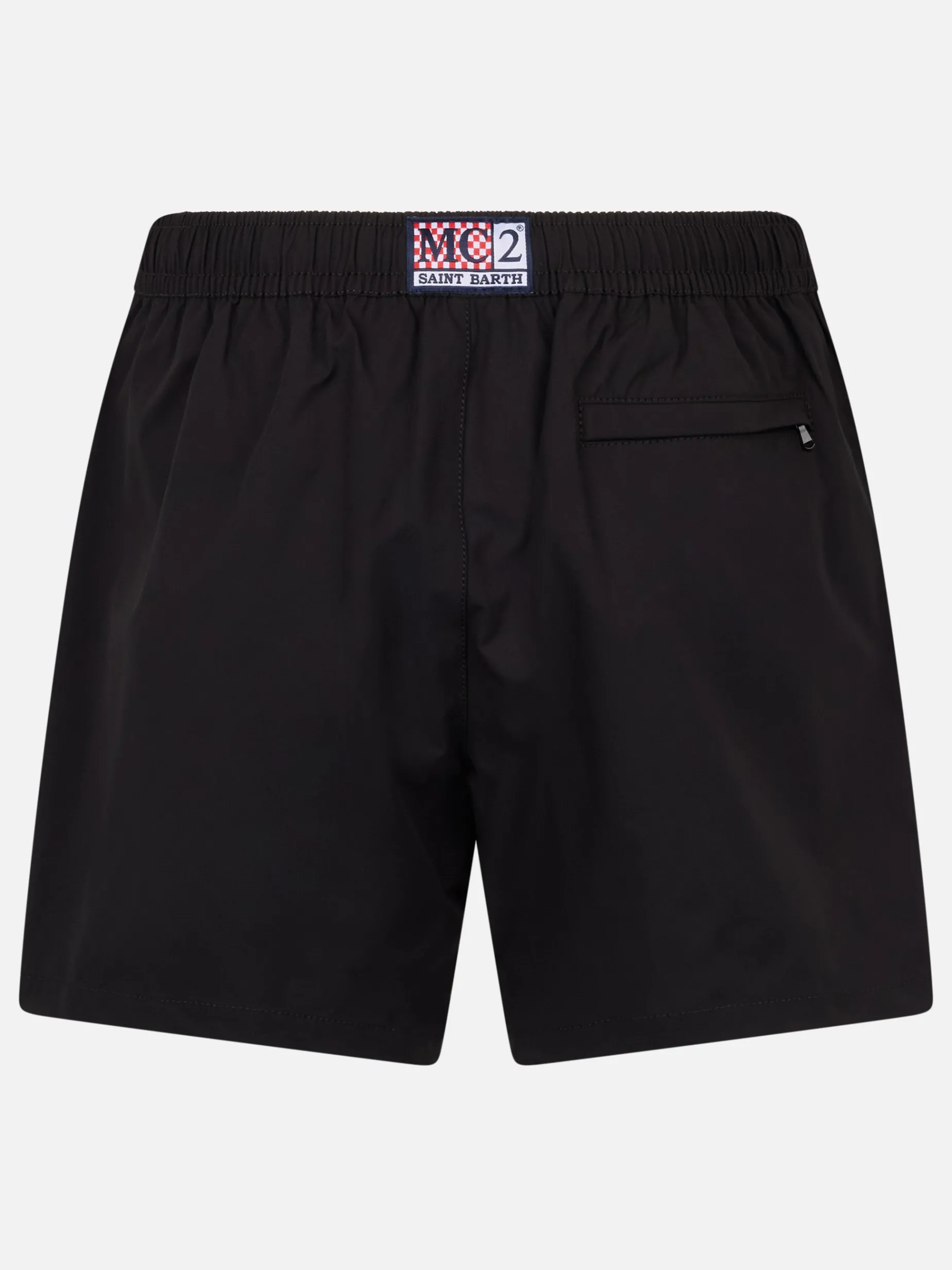 Herren kurze schwarze Badeshorts Master