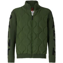 Herren wattierte Jacke in Militärgrün