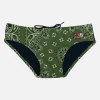 Herren-Badehose mit militärgrünem Bandana-Aufdruck