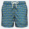 Herren-Badeshorts aus leichtem Stoff mit Fast-Food-Print