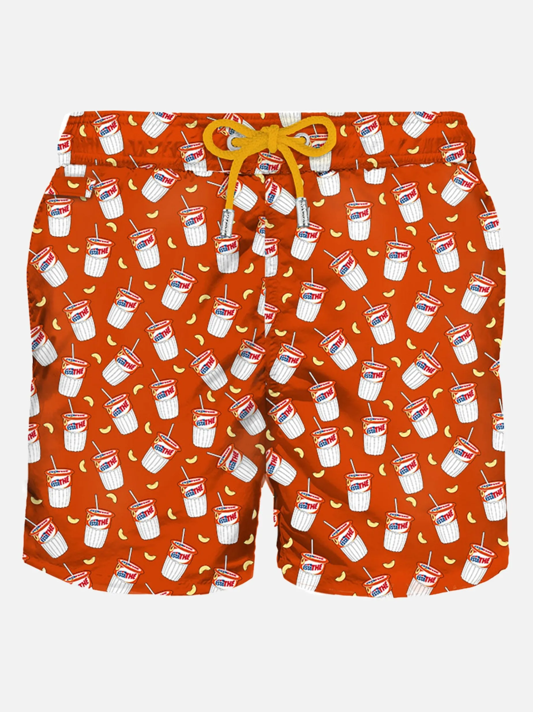 Herren-Badeshorts aus leichtem Stoff mit Estathé-Print | Estathé® Sonderedition
