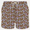 Herren-Badeshorts aus leichtem Stoff mit Tequila-Aufdruck