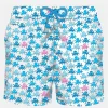 Herren-Badeshorts aus leichtem Stoff mit Oktopus-Print