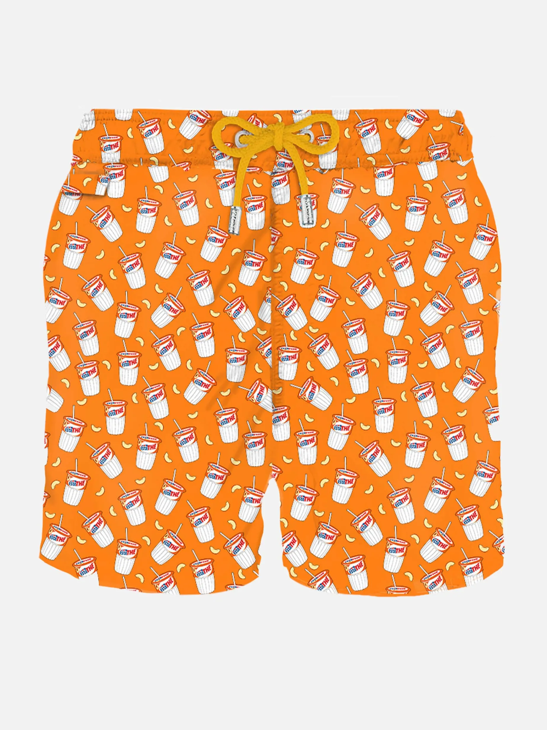 Herren-Badeshorts aus leichtem Stoff mit Estathé-Print | ESTATHé® SONDEREDITION