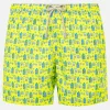 Herren-Badeshorts aus leichtem Stoff mit Gin- und Gym-Print