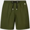 Herren-Badeshorts aus leichtem Stoff in Militärgrün Lighting Pantone | PANTONE-SONDERAUSGABE