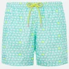 Herren-Badeshorts aus leichtem Stoff mit Krabben-Print