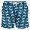 Herren-Badeshorts aus leichtem Stoff mit Gin-Print