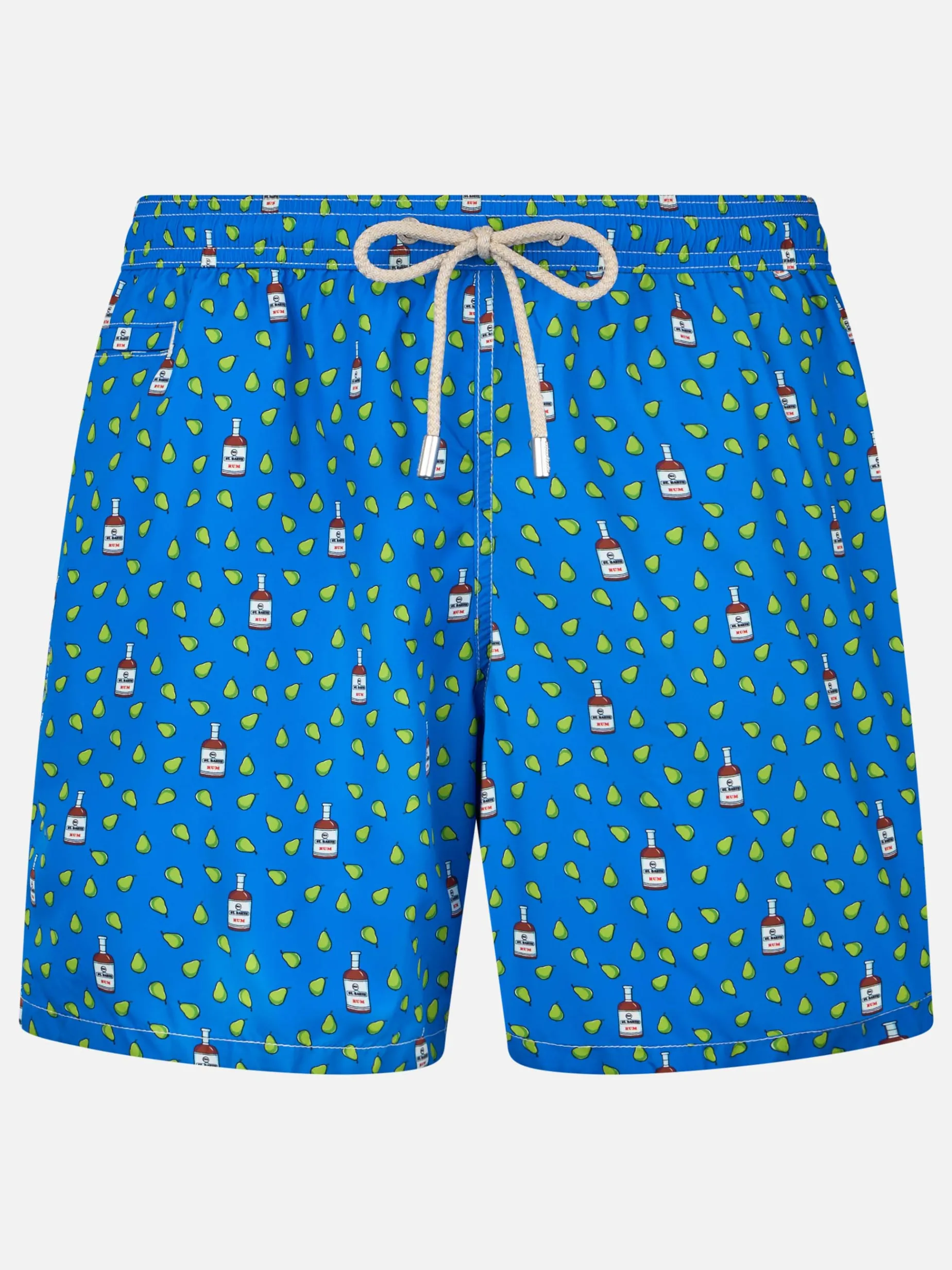Herren-Badeshorts aus leichtem Stoff Lighting Micro Fantasy mit Rum- und Birnendruck