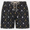 Herren-Badeshorts aus leichtem Stoff Lighting Micro Fantasy mit Bollicine-Aufdruck