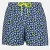 Herren-Badeshorts aus leichtem Stoff Lighting Micro Fantasy mit Hummer-Print