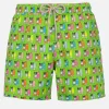 Herren-Badeshorts aus leichtem Stoff Lighting Micro Fantasy mit Surfer-Dogs-Aufdruck