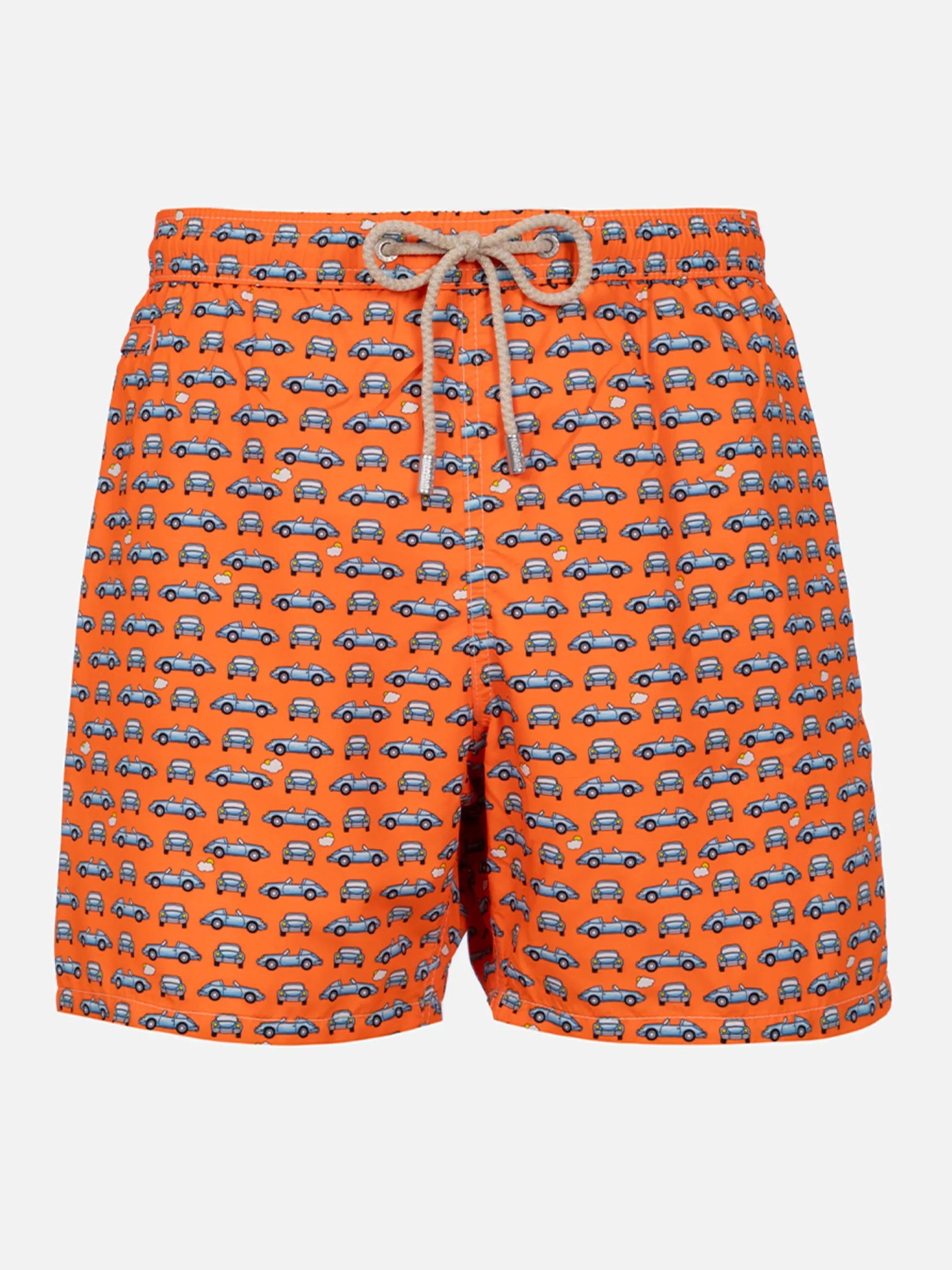 Herren-Badeshorts aus leichtem Stoff Lighting Micro Fantasy mit Autos-Aufdruck