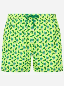 Herren-Badeshorts aus leichtem Stoff Lighting Micro Fantasy mit Uhrenaufdruck