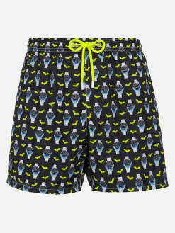 Herren-Badeshorts aus leichtem Stoff Lighting Micro Fantasy mit Uhrenaufdruck