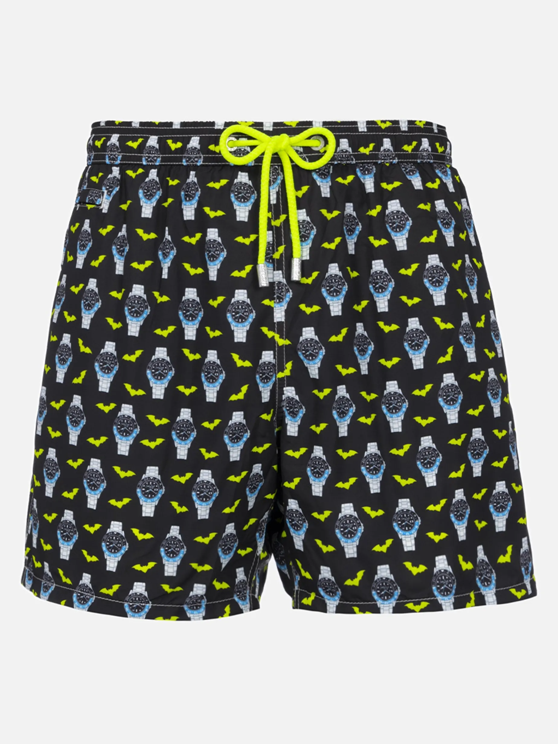 Herren-Badeshorts aus leichtem Stoff Lighting Micro Fantasy mit Uhrenaufdruck