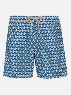 Herren-Badeshorts aus leichtem Stoff Lighting Micro Fantasy mit Krabbenprint