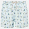 Herren-Badeshorts aus leichtem Stoff mit Gin-Print | GIN MARE SONDEREDITION
