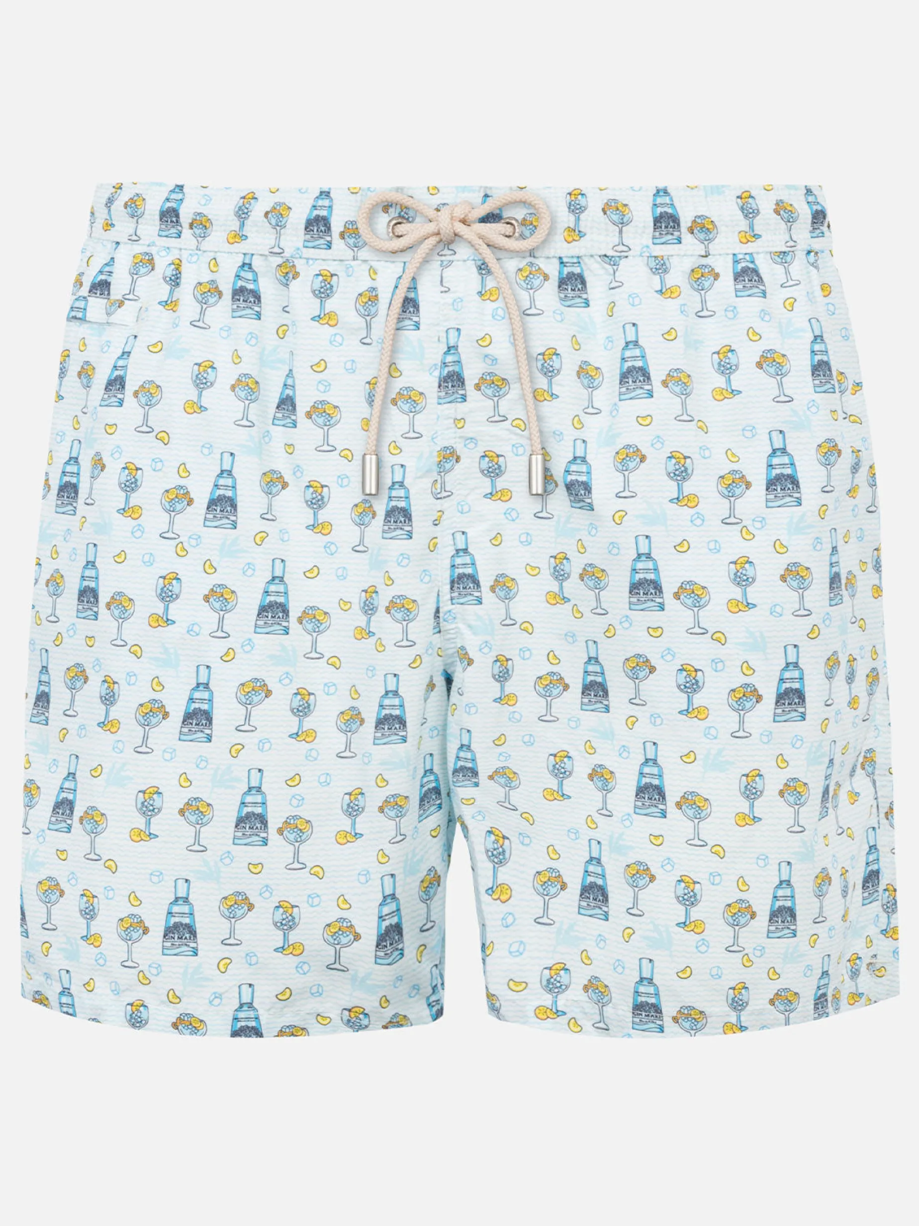 Herren-Badeshorts aus leichtem Stoff mit Gin-Print | GIN MARE SONDEREDITION