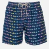 Herren-Badeshorts aus leichtem Stoff Lighting Micro Fantasy mit Vespa-Aufdruck | VESPA-SONDEREDITION
