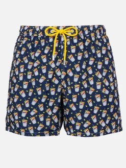 Herren-Badeshorts aus leichtem Stoff Lighting Micro Fantasy mit Scrooge-Aufdruck | ESTATHE' FERRERO SPECIAL EDITION