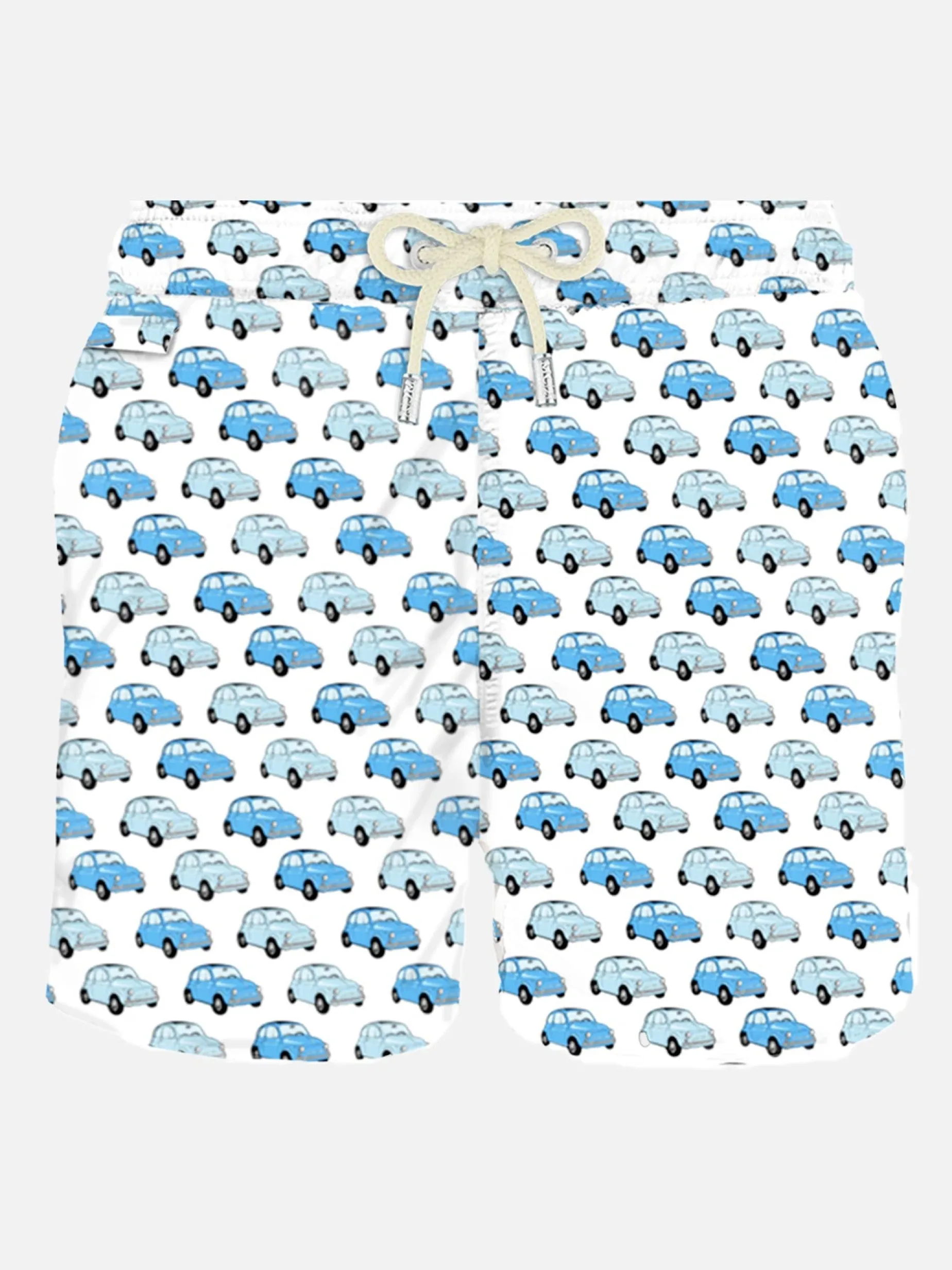Herren-Badeshorts aus leichtem Stoff mit Fiat 500-Autoaufdruck | FIAT© 500 Sonderedition