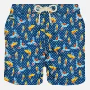 Herren-Badeshorts aus leichtem Stoff mit tropischem Birdies-Print
