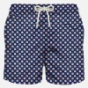 Herren-Badeshorts aus leichtem Stoff mit Schweinemuster