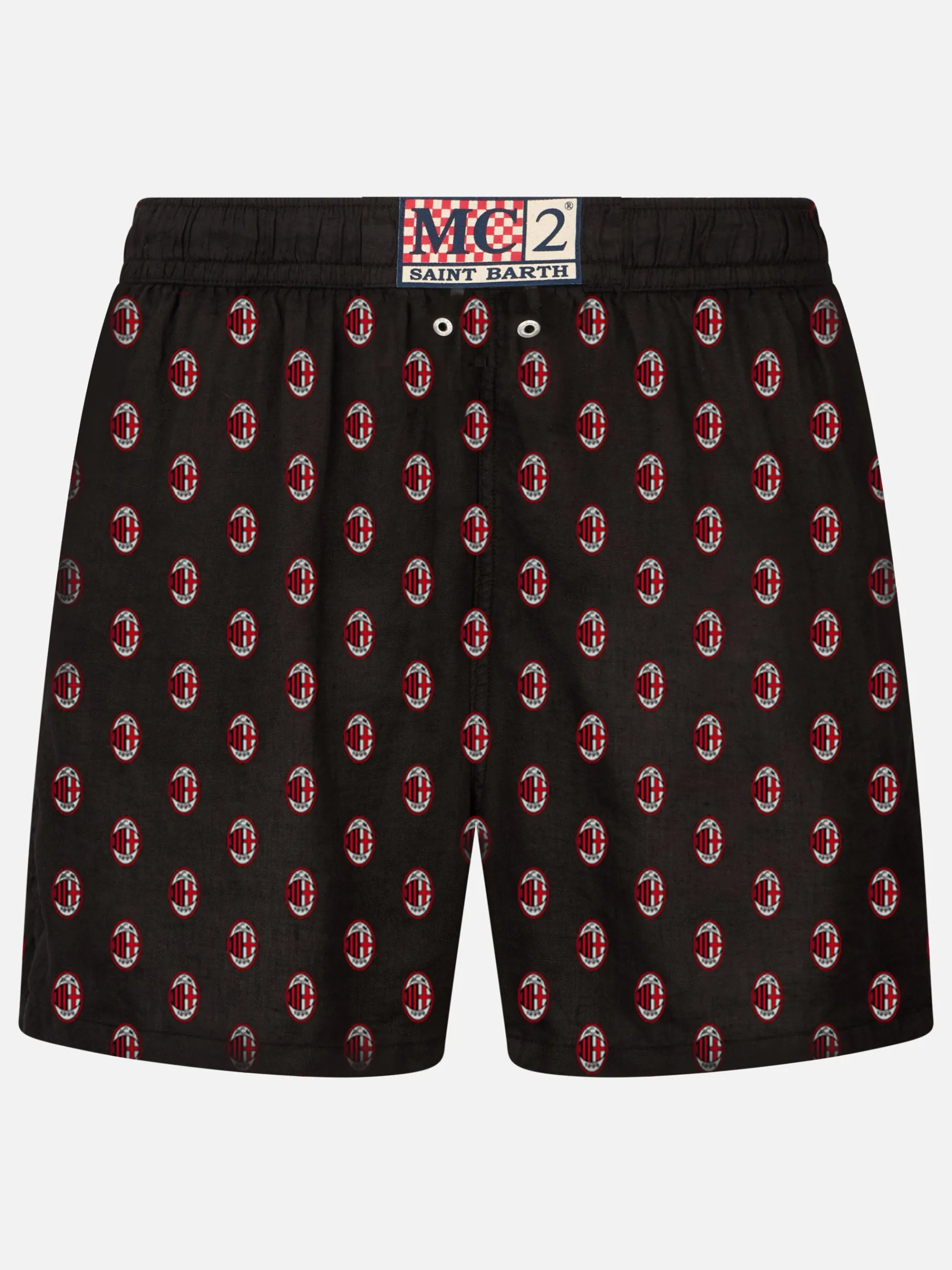 Herren-Badeshorts aus leichtem Stoff mit Milan-Print | MAILAND SONDERAUSGABE