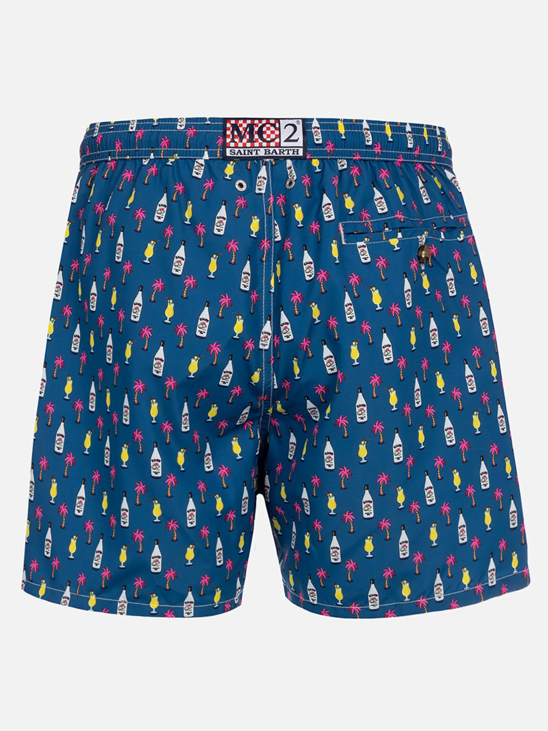 Herren-Badeshorts aus leichtem Stoff Lighting Micro Fantasy mit Cocktail-Print