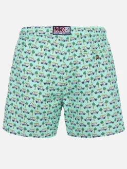 Herren-Badeshorts aus leichtem Stoff Lighting Micro Fantasy mit Panda-Aufdruck | PANDA-SONDERAUSGABE